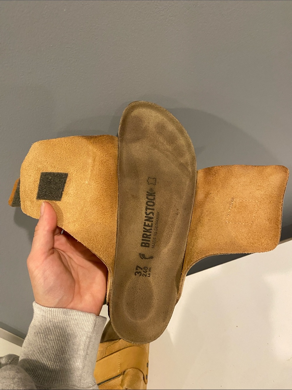 Birkenstock Kyoto Suede Sandal in Clay - Picture 6 of 9